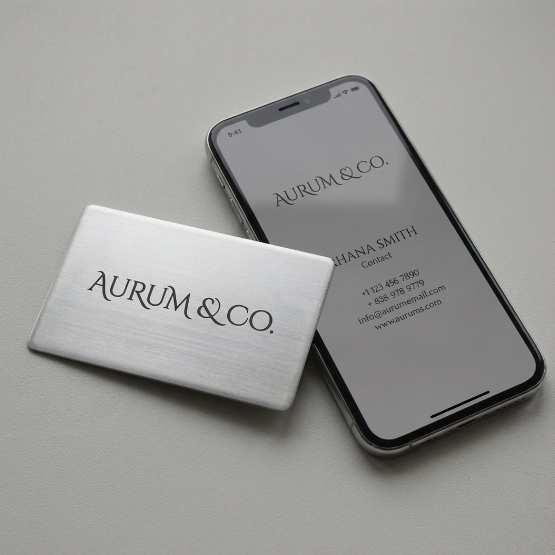 Brushed Metal Business Card