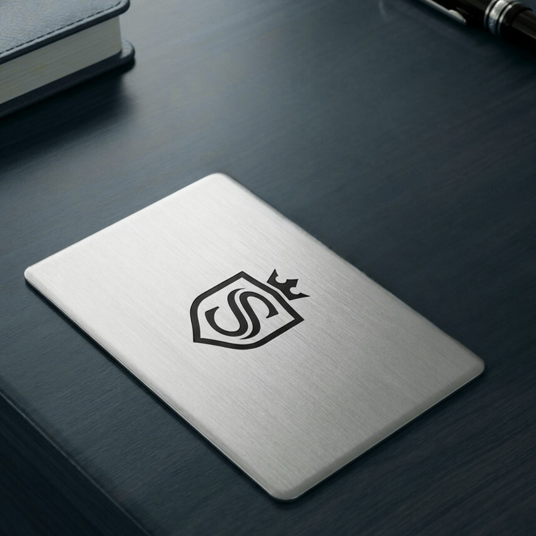 Brushed Metal Business Card